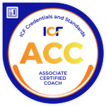 associate certified ICF coach badge