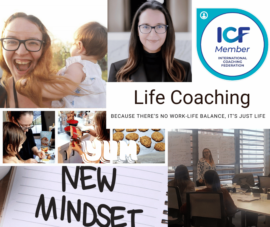 life coaching, because there's no work-life balance, it's just life